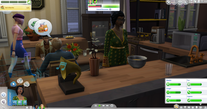 Illustration for article titled Doing Thanksgiving In The Sims 4 Is Like Herding Cats